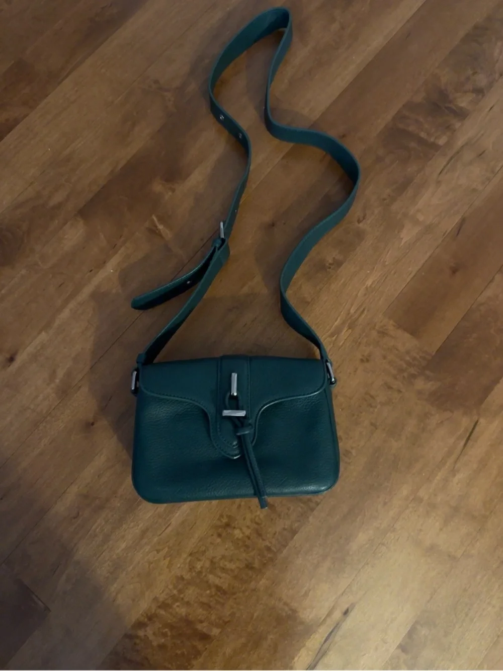 Vince Camuto Genuine Leather Crossbody Bag Dark Green NWOT